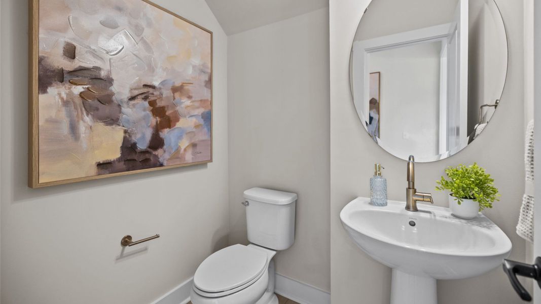 The Stonefield Home Plan in Michaux Garden by DRB Homes in Belmont, NC. - Bathroom