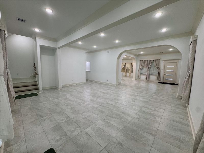 View upon entering the house