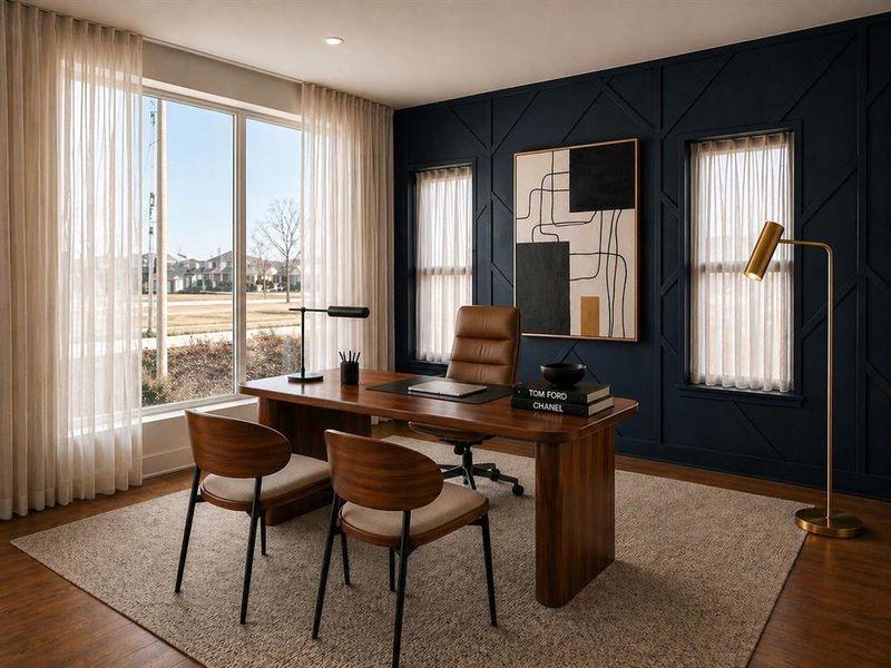Furnished interior view inside a new home in , Dallas (Image 4).
