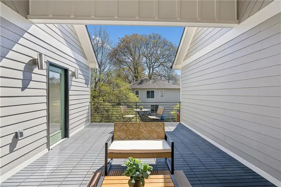 Exterior details and patio area of a home in , Atlanta (Image 3).