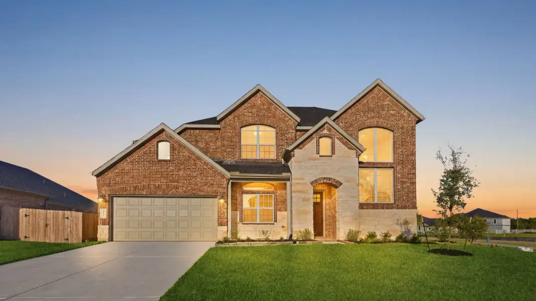 Representative exterior photo of a completed home built from the Adrian by D.R. Horton in Alexander 65' Homesites, Pearland, TX (Image 2).