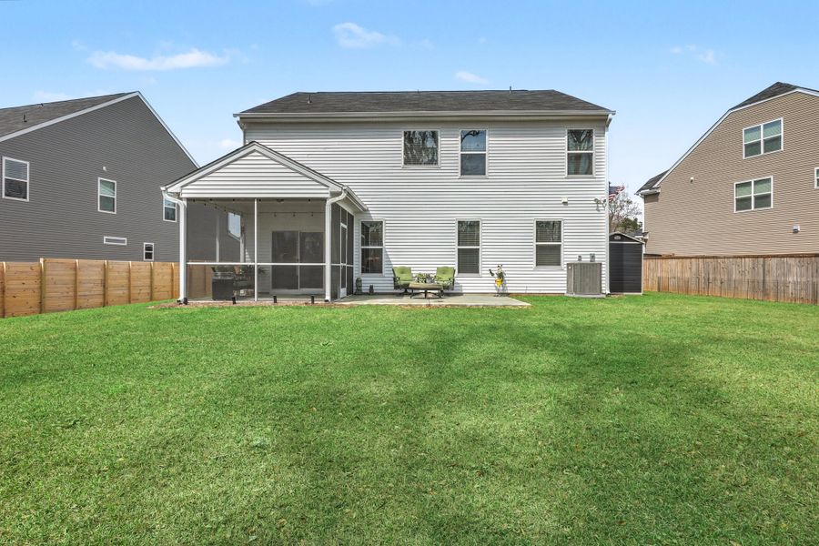 Exterior details and patio area of a home in Parker's Preserve, Ridgeville (Image 27).