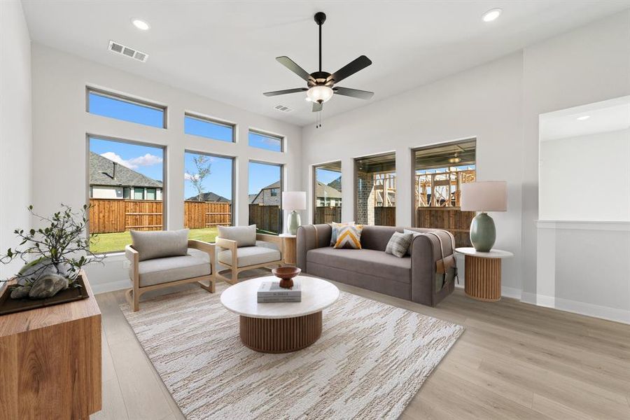 Furnished interior view inside a new home in Mantua Point Classics, Van Alstyne (Image 12). Furnished interior view inside a new home in Mantua Point Classics, Van Alstyne (Image 12).