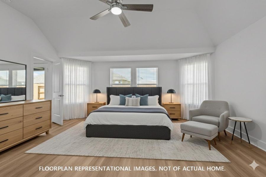 Furnished interior view inside a new home in Pinewood at Grand Texas, New Caney (Image 6).