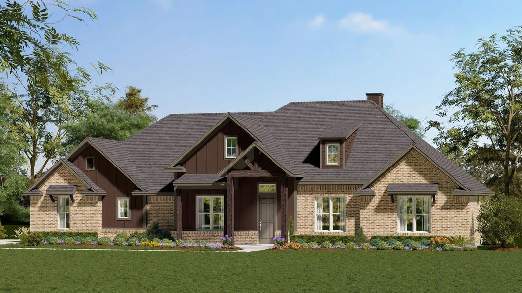 Elevation C | Concept 2915 at Hidden Creek Estates in Van Alstyne, TX by Landsea Homes