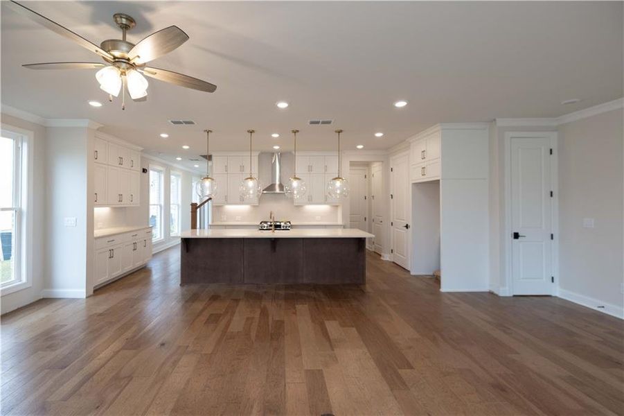 Furnished interior view inside a new home in Ward's Crossing Townhomes, Johns Creek (Image 11).