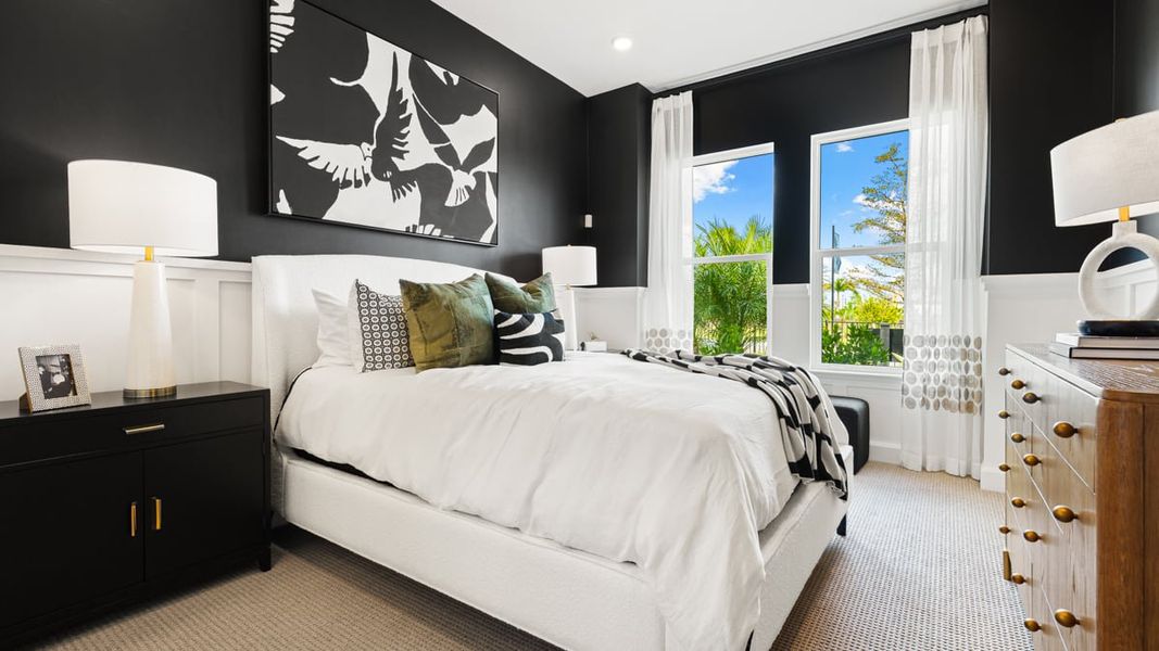 Representative furnished interior of a home built from the Pallazio II by Taylor Morrison in Esplanade at Rivergrass, Naples (Image 15).
