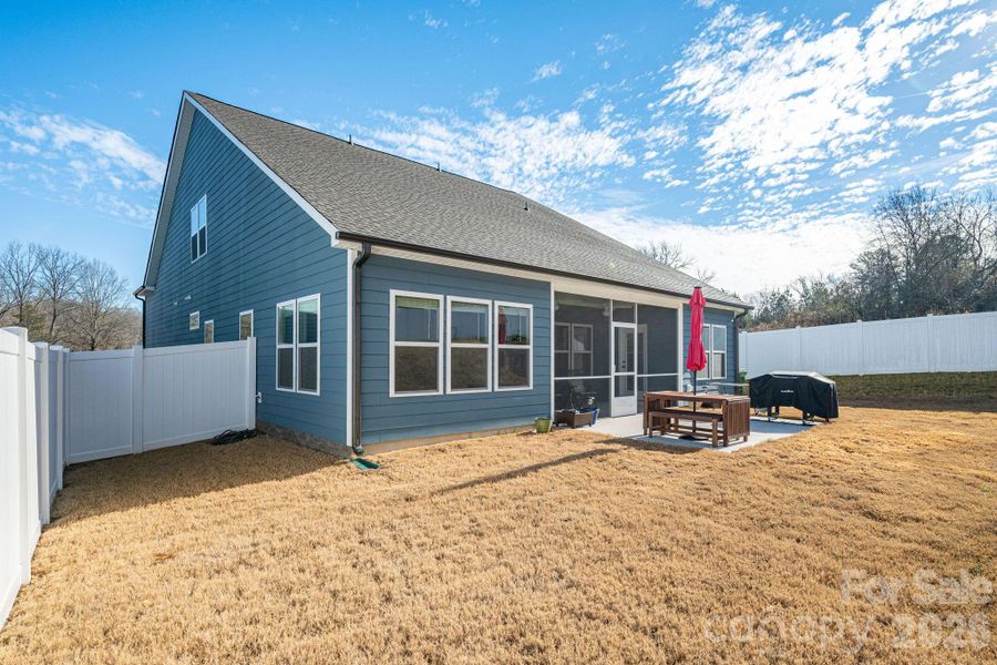 Exterior details and patio area of a home in , Mount Holly (Image 29). Exterior details and patio area of a home in , Mount Holly (Image 29).