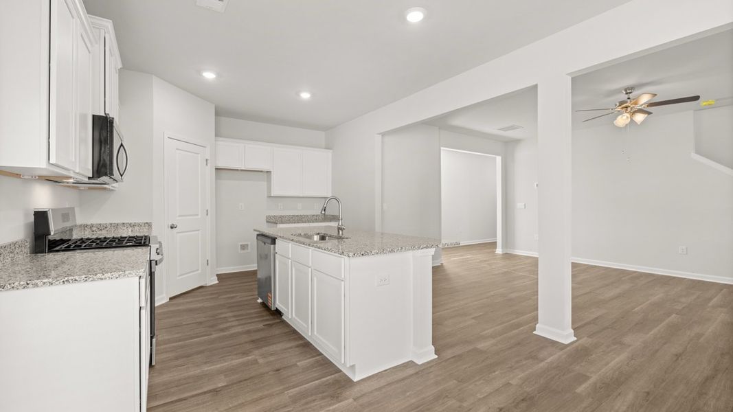 Furnished interior view inside a new home in The Abbey at Trolley Run Station, Aiken (Image 5).