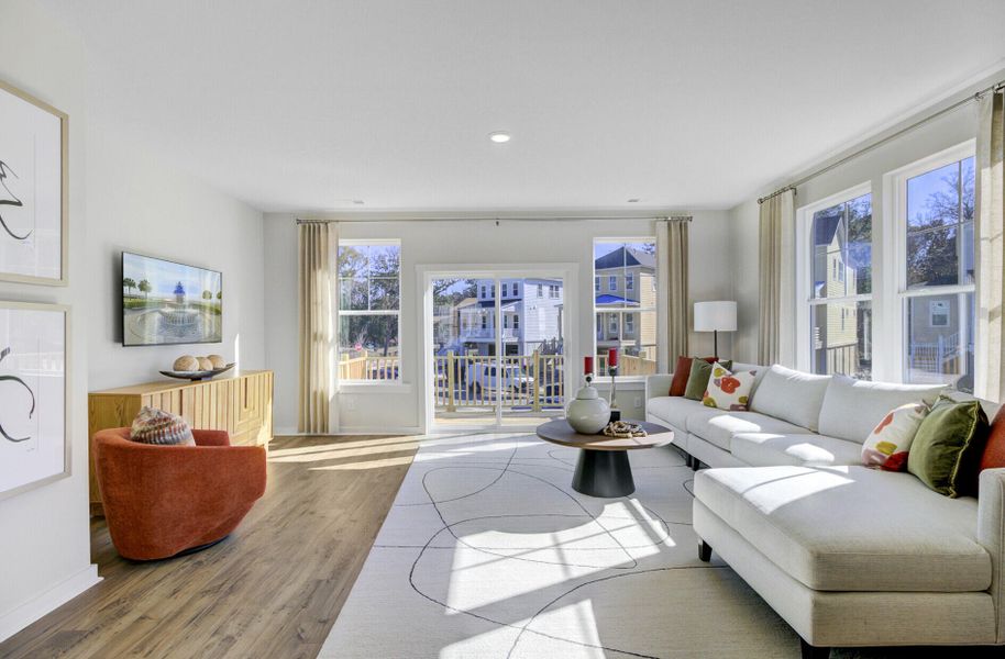 Furnished interior view inside a new home in , Johns Island (Image 36).