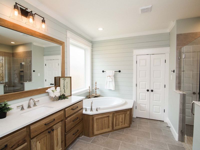 Representative furnished interior of a home built from the The Ellen by Reece Homes in Pebble Creek, College Station (Image 10).