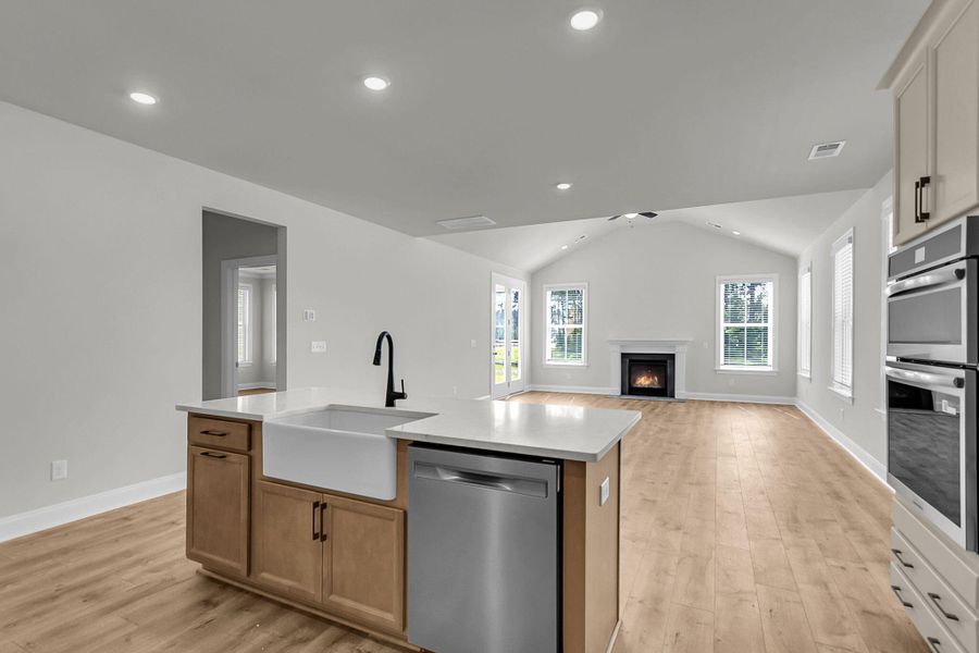Furnished interior view inside a new home in Tidewater at Lakes of Cane Bay, Summerville (Image 6).