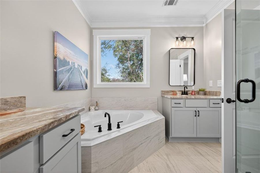 Furnished interior view inside a new home in , Covington (Image 9). Furnished interior view inside a new home in , Covington (Image 9).