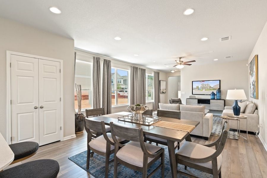 Furnished interior view inside a new home in Messinger Village, Austin (Image 9).