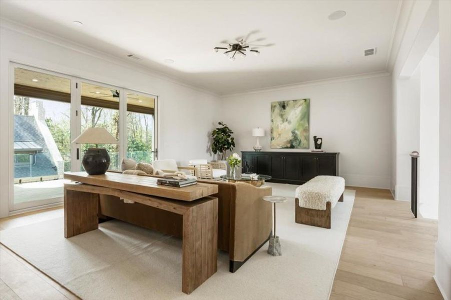 Furnished interior view inside a new home in , Alpharetta (Image 55).