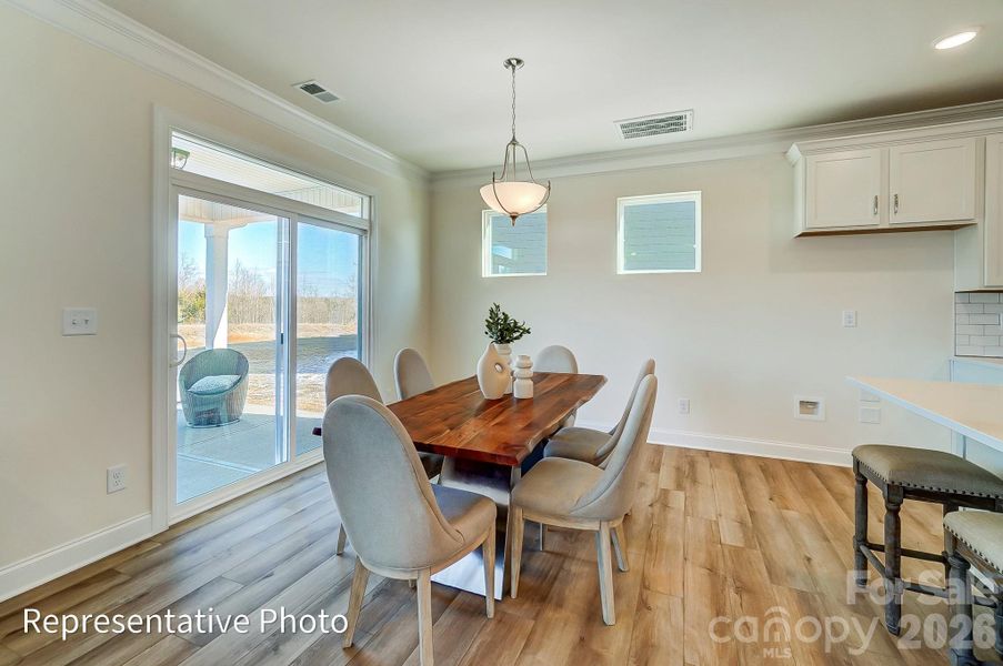 Furnished interior view inside a new home in Ashton Park, Monroe (Image 9).