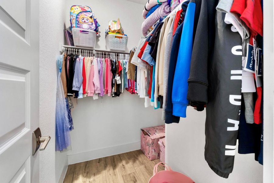 Walk-in Closet in all rooms.