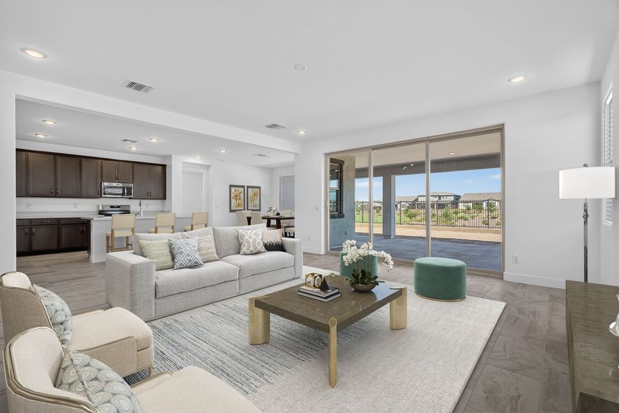 Furnished interior view inside a new home in The Grove at El Cidro, Goodyear (Image 4).