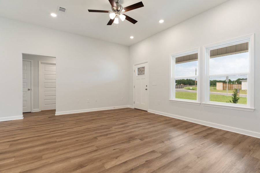 Spacious, unfurnished interior of a new home in Southern Charm, Crestview (Image 24). Spacious, unfurnished interior of a new home in Southern Charm, Crestview (Image 24).