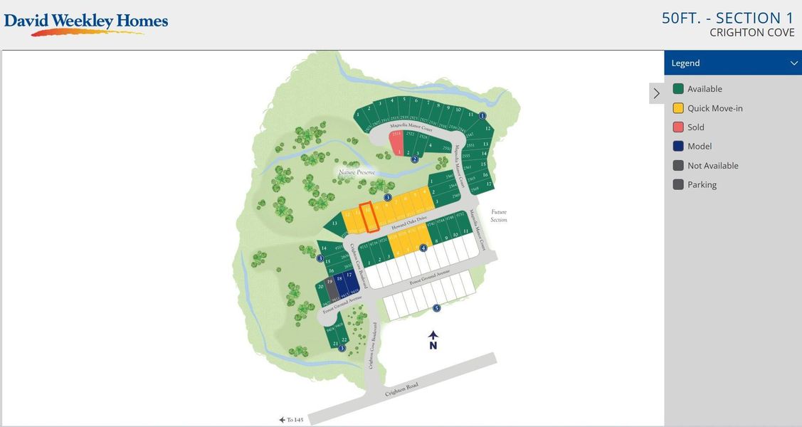 Homesite Map Homesite Map