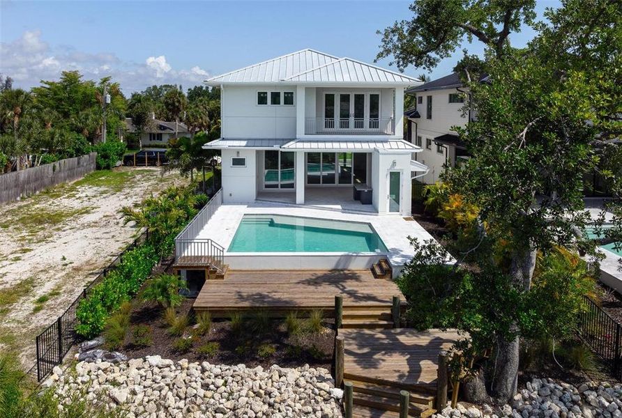 Exterior details and patio area of a home in , Sarasota (Image 28).