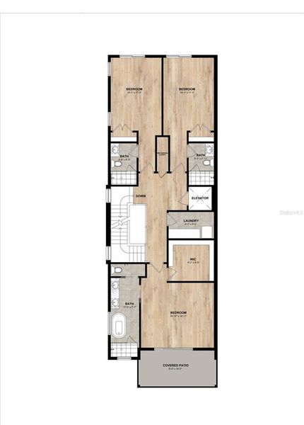 2D floor plan layout of this home in , Tampa, FL (Image 3).