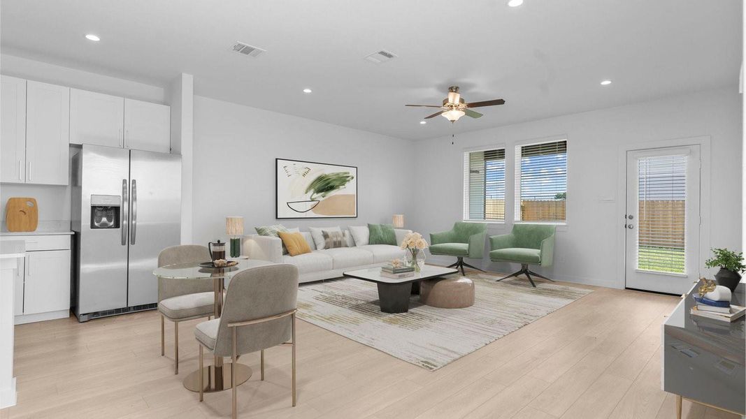 Elevations, exterior/ interior colors, options, available upgrades that require an additional charge, and standard features will vary in each community and subject change without notice. Call for details.