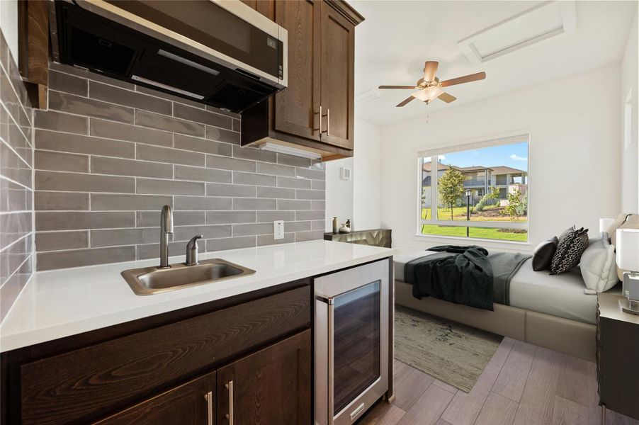 Furnished interior view inside a new home in Rough Hollow, Lakeway (Image 22). Furnished interior view inside a new home in Rough Hollow, Lakeway (Image 22).