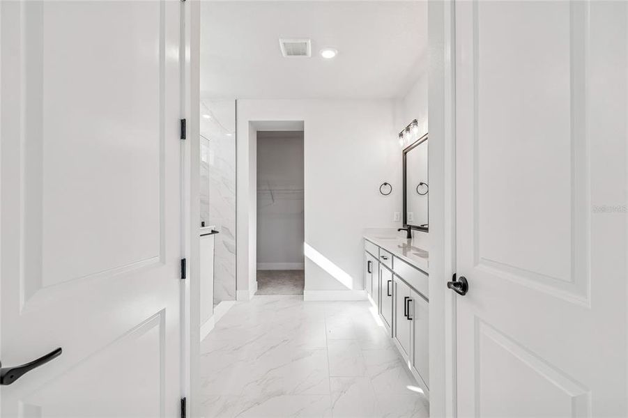 Furnished interior view inside a new home in Chapel Crossings - Garden Series, Wesley Chapel (Image 14). Furnished interior view inside a new home in Chapel Crossings - Garden Series, Wesley Chapel (Image 14).