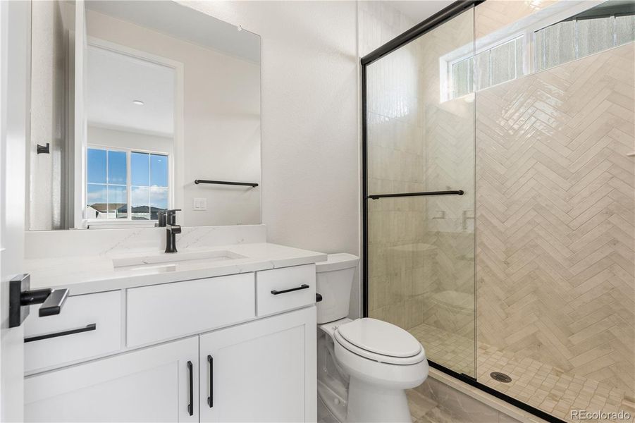 Furnished interior view inside a new home in Gallery at The Canyons, Castle Pines (Image 16).