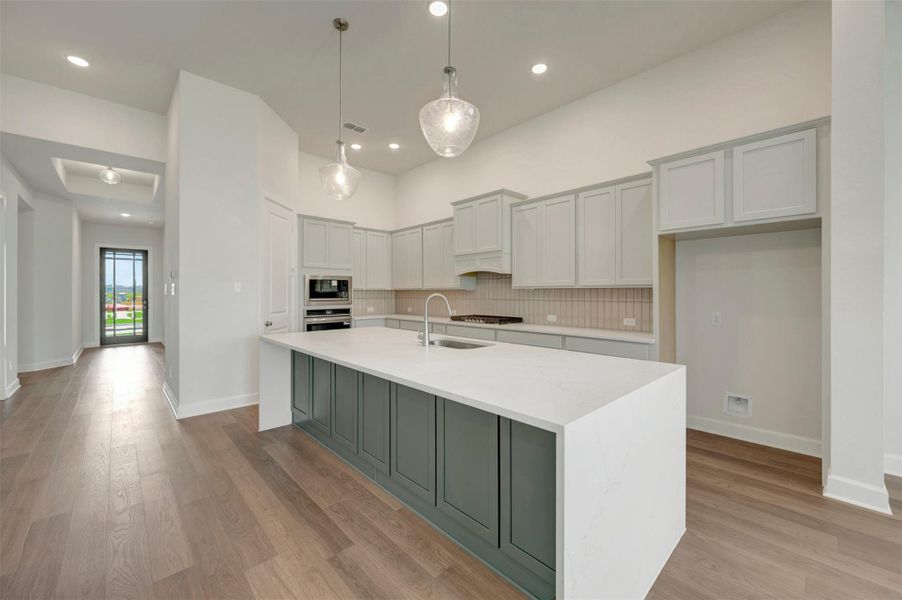 Furnished interior view inside a new home in Meridiana - Ascent Collection, Manvel (Image 6). Furnished interior view inside a new home in Meridiana - Ascent Collection, Manvel (Image 6).