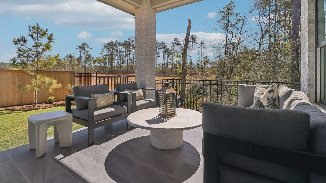 Representative exterior details of a home built from the Marbella by Chesmar Homes in Audubon, Magnolia (Image 22).