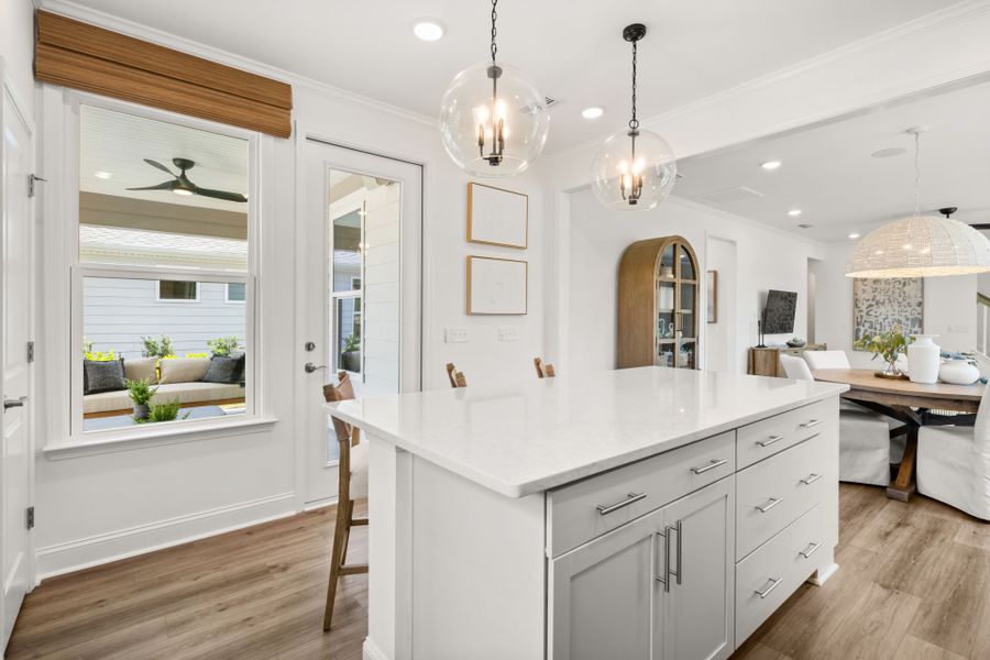 Representative furnished interior of a home built from the Compass by Del Webb in Del Webb Point Hope, Charleston (Image 22).