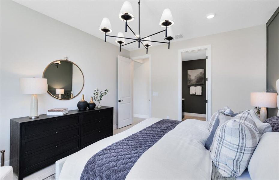 Furnished interior view inside a new home in Parkside Trails, Clermont (Image 12). Furnished interior view inside a new home in Parkside Trails, Clermont (Image 12).