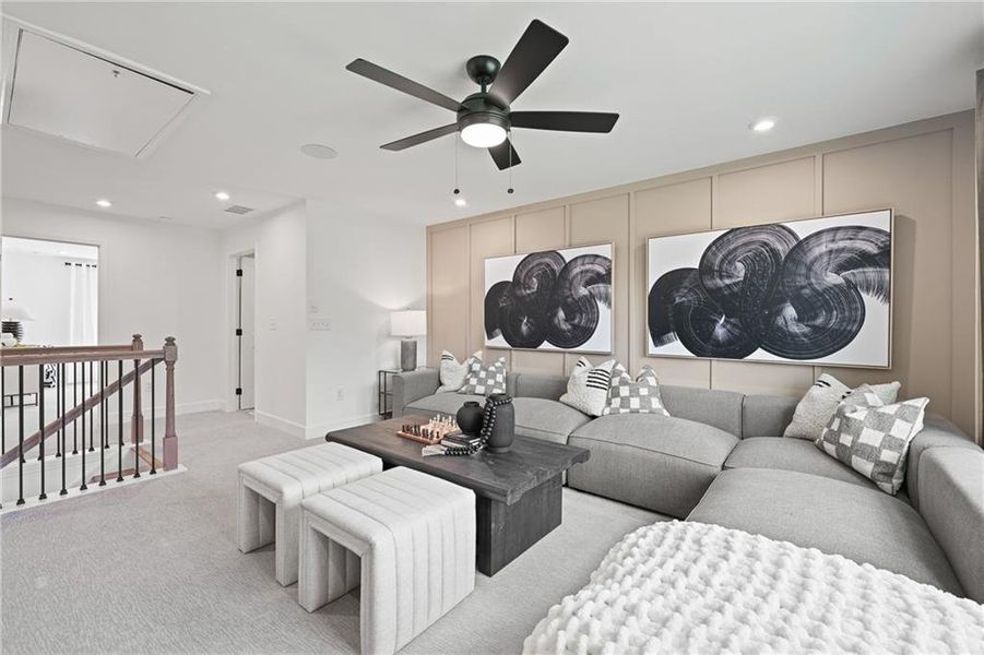 Furnished interior view inside a new home in Briar Creek, Atlanta (Image 8). Furnished interior view inside a new home in Briar Creek, Atlanta (Image 8).