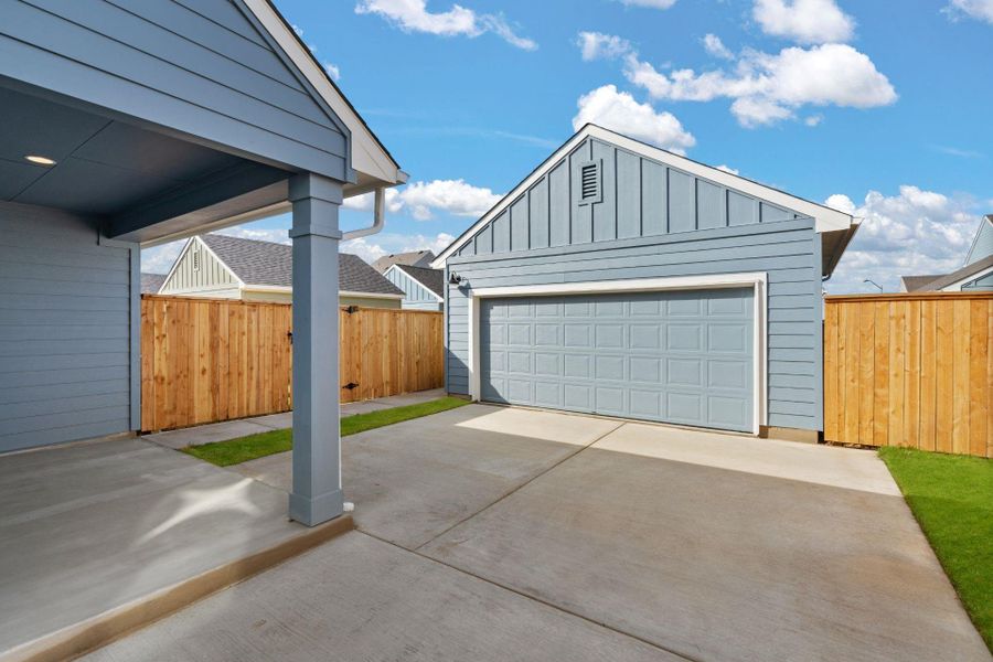 Rear of Home & Garage