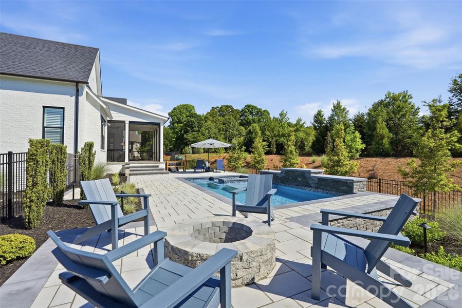 Fire pit area
