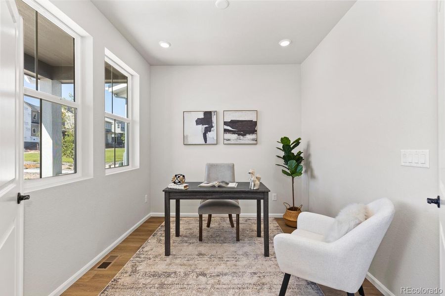 Furnished interior view inside a new home in The Villas Collection at Sterling Ranch, Littleton (Image 12).