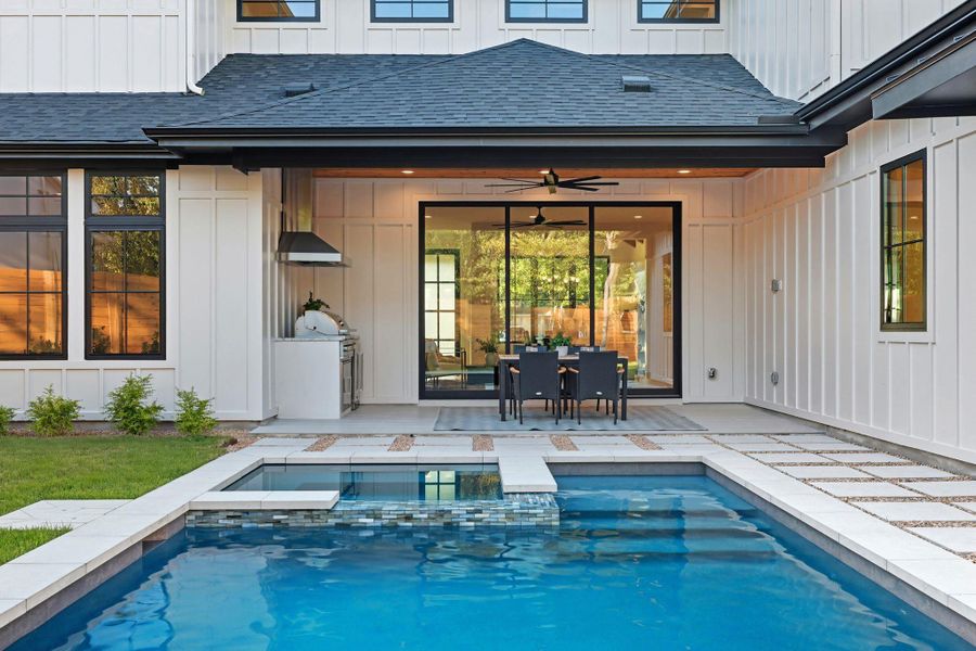 Exterior details and patio area of a home in , Austin (Image 20). Exterior details and patio area of a home in , Austin (Image 20).