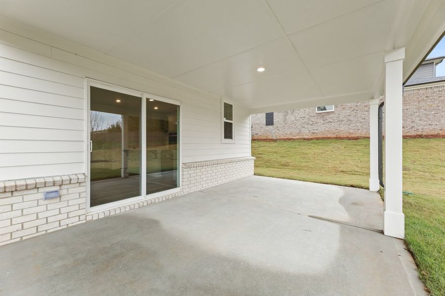 A white house with a glass door. A white house with a glass door.