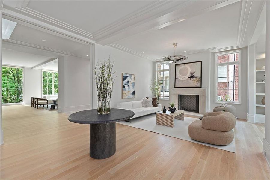 Furnished interior view inside a new home in , Atlanta (Image 17). Furnished interior view inside a new home in , Atlanta (Image 17).