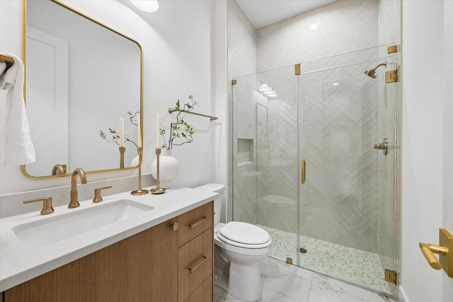 Furnished interior view inside a new home in , Houston (Image 25).