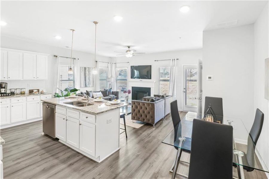 Furnished interior view inside a new home in , Fairburn (Image 14).