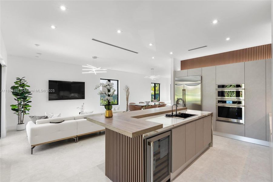 Furnished interior view inside a new home in , Coral Gables (Image 15).