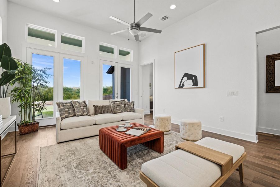 Furnished interior view inside a new home in Agave, Austin (Image 8).