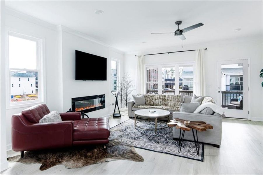 Furnished interior view inside a new home in Townes at South Main, Kennesaw (Image 3).