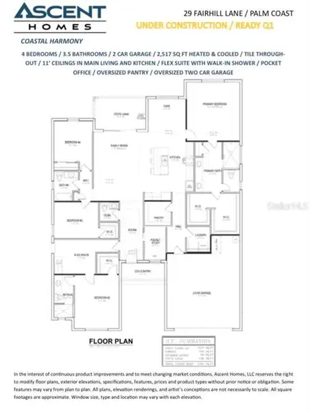 2D floor plan layout of this home in , Palm Coast, FL (Image 3).
