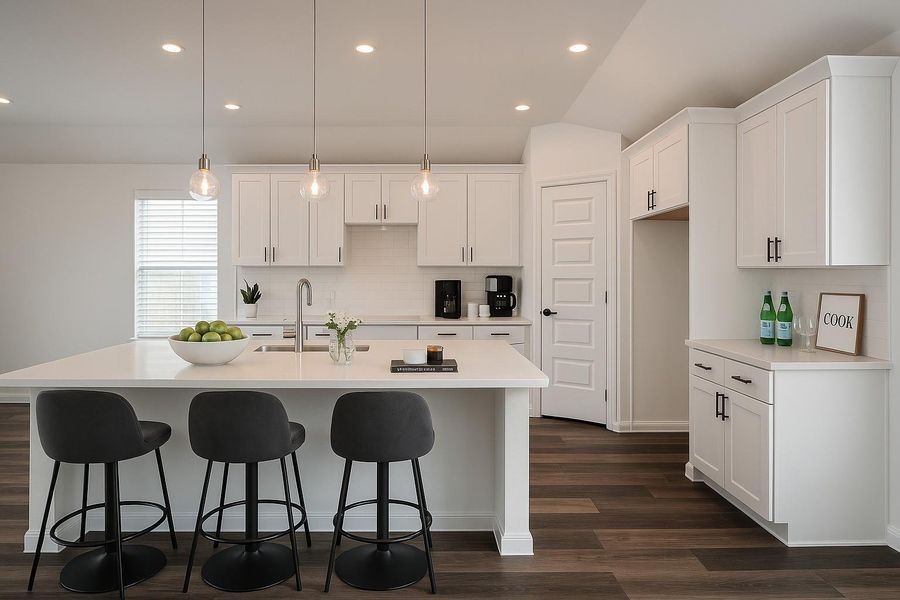 Furnished interior view inside a new home in Eagle Landing, Houston (Image 26). Furnished interior view inside a new home in Eagle Landing, Houston (Image 26).