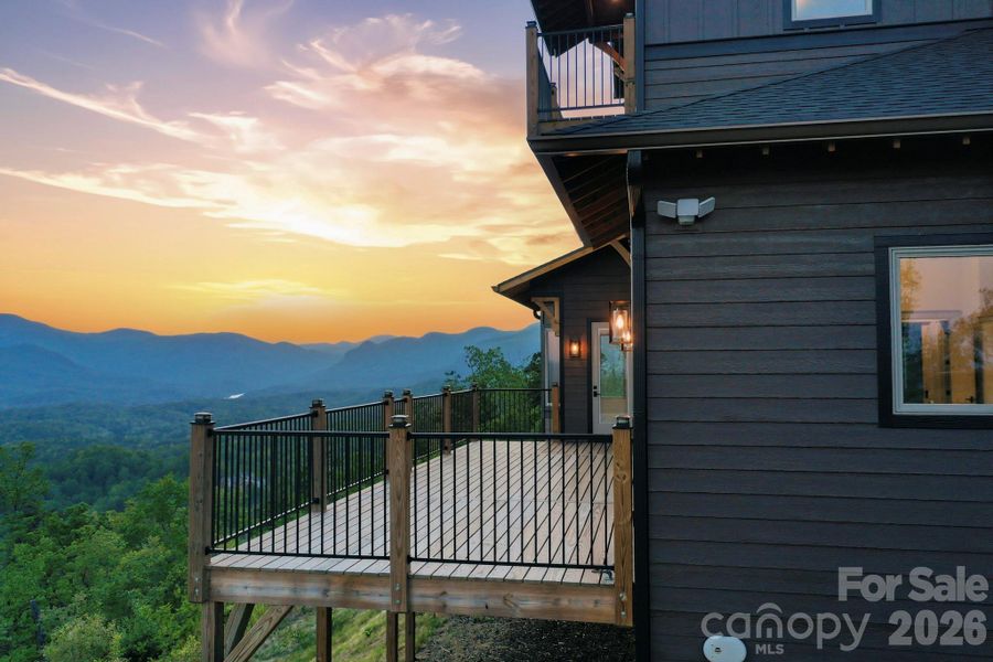 Exterior details and patio area of a home in , Lake Lure (Image 24).