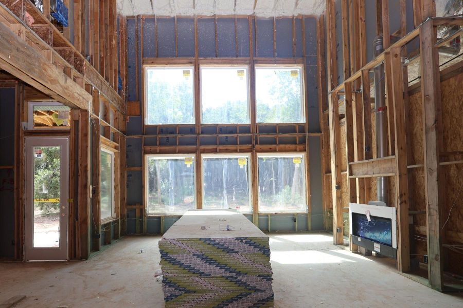 In-progress construction of a new home in , Montgomery, TX (Image 16).
